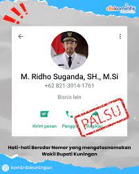 Awas Akun Wa Palsu Wabup Viral Hati Hati Tertipu