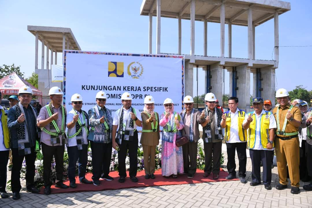 Pembangunan Irigasi Rentang Segera Selesai Produksi Padi Indramayu