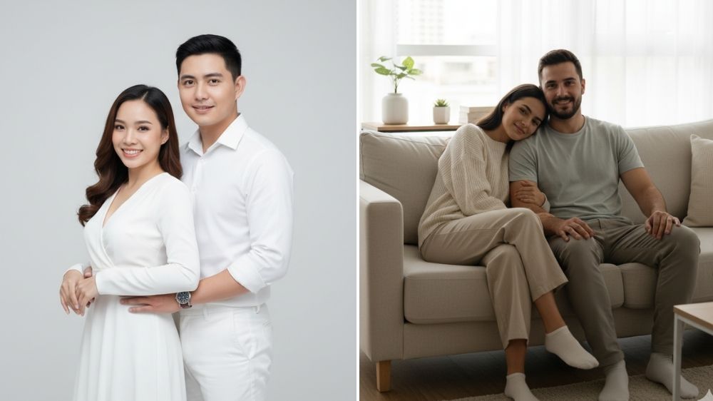 Prompt Gemini AI untuk Foto Pasangan Realistis, dari Apartemen Minimalis sampai Pantai Romantis