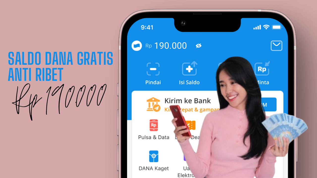 Langsung Cair Saldo E-Wallet Rp190.000, Cara Mendapatkan Saldo DANA Gratis dari Internet Tanpa Undang Teman