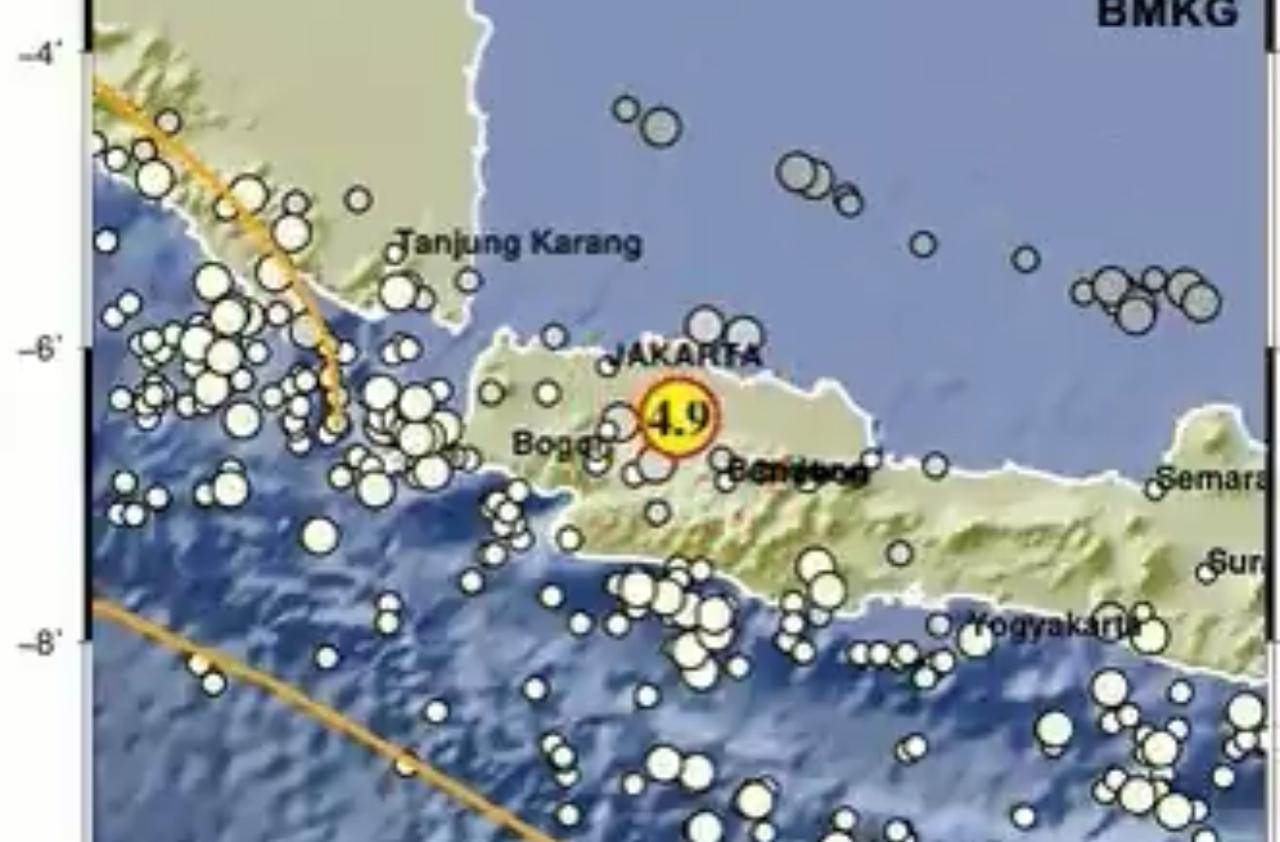 Gempa 4,9 Magnitudo Melanda Bekasi: Guncangannya Sampai ke Indramayu dan Cirebon