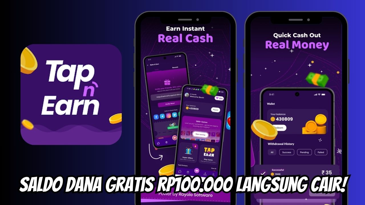 Dana Kaget Hari Ini Rp100.000 Satu Kali Main! Langsung Cair Lewat Dompet Elektronik Kamu, Unduh Disini