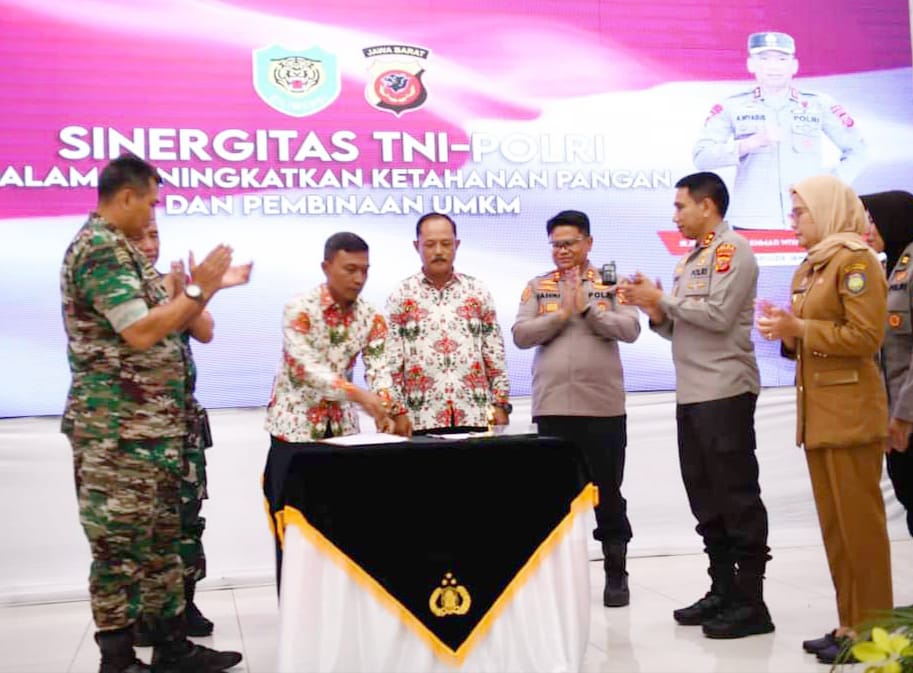 TNI - Polri Bersinergi Untuk Peningkatan Ketahanan Pangan dan Pembinaan UMKM
