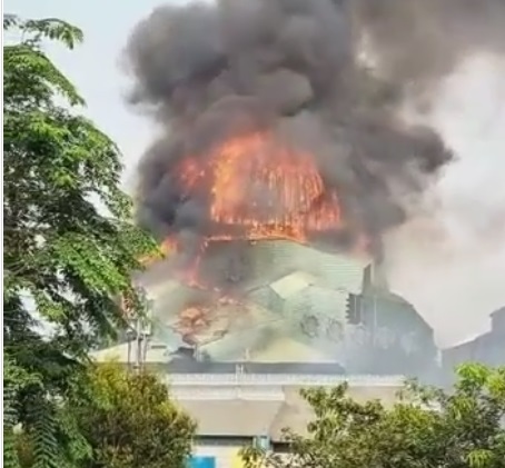 Kebakaran Kubah Masjid Jakarta Islamic Center. Diduga Ini Penyebabnya