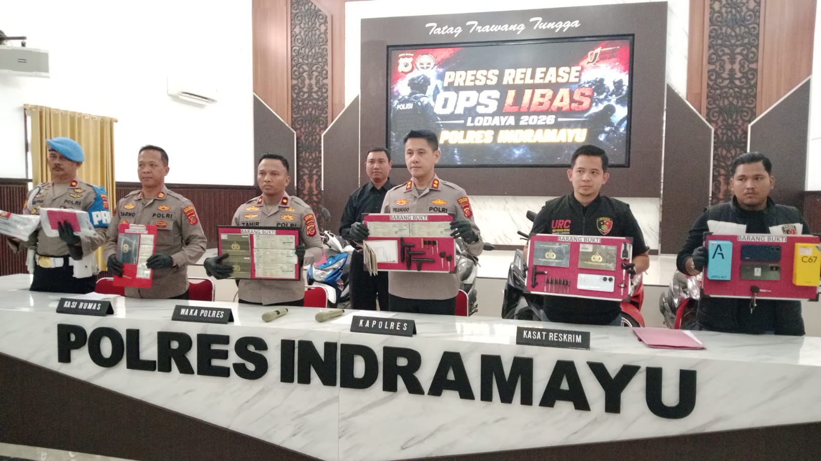 Operasi Libas Lodaya 2026, Polres Indramayu Ringkus 24 Tersangka