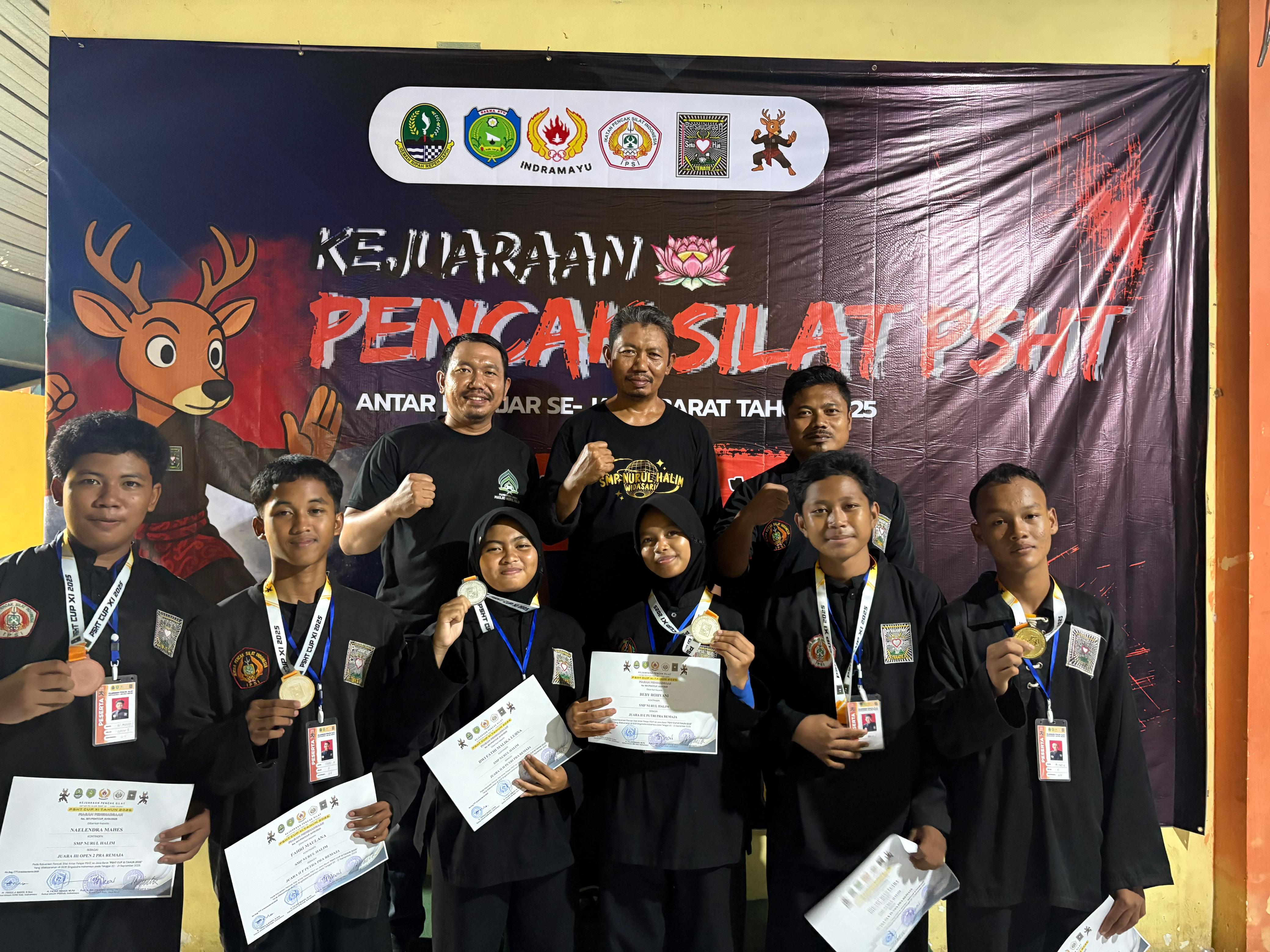 Siswa SMP Nurul Halim Berhasil Boyong Medali pada Ajang Kejuaraan Pencak Silat PSHT Antar Pelajar se- Jabar