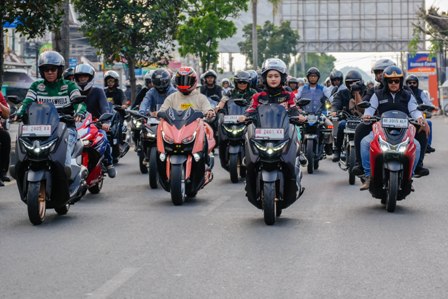 Yamaha Dukung Kampanye Keselamatan Berkendara, Sunmori MAXi Ride & Pride Bersama Gubernur Lampung