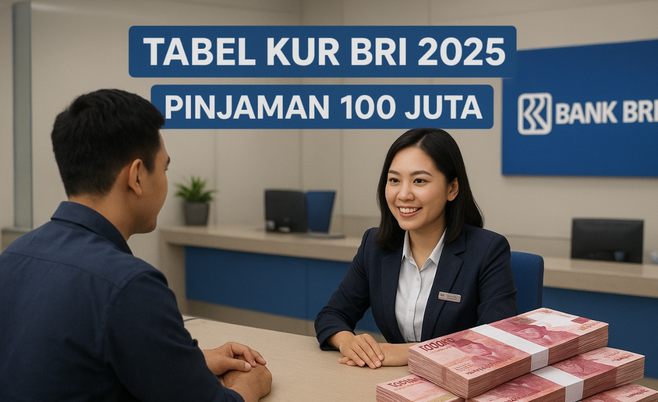 Tabel KUR BRI 2025 Pinjaman 100 Juta Terbaru Edisi Bulan Agustus, Cek Syarat Wajib Pengajuannya Berikut!