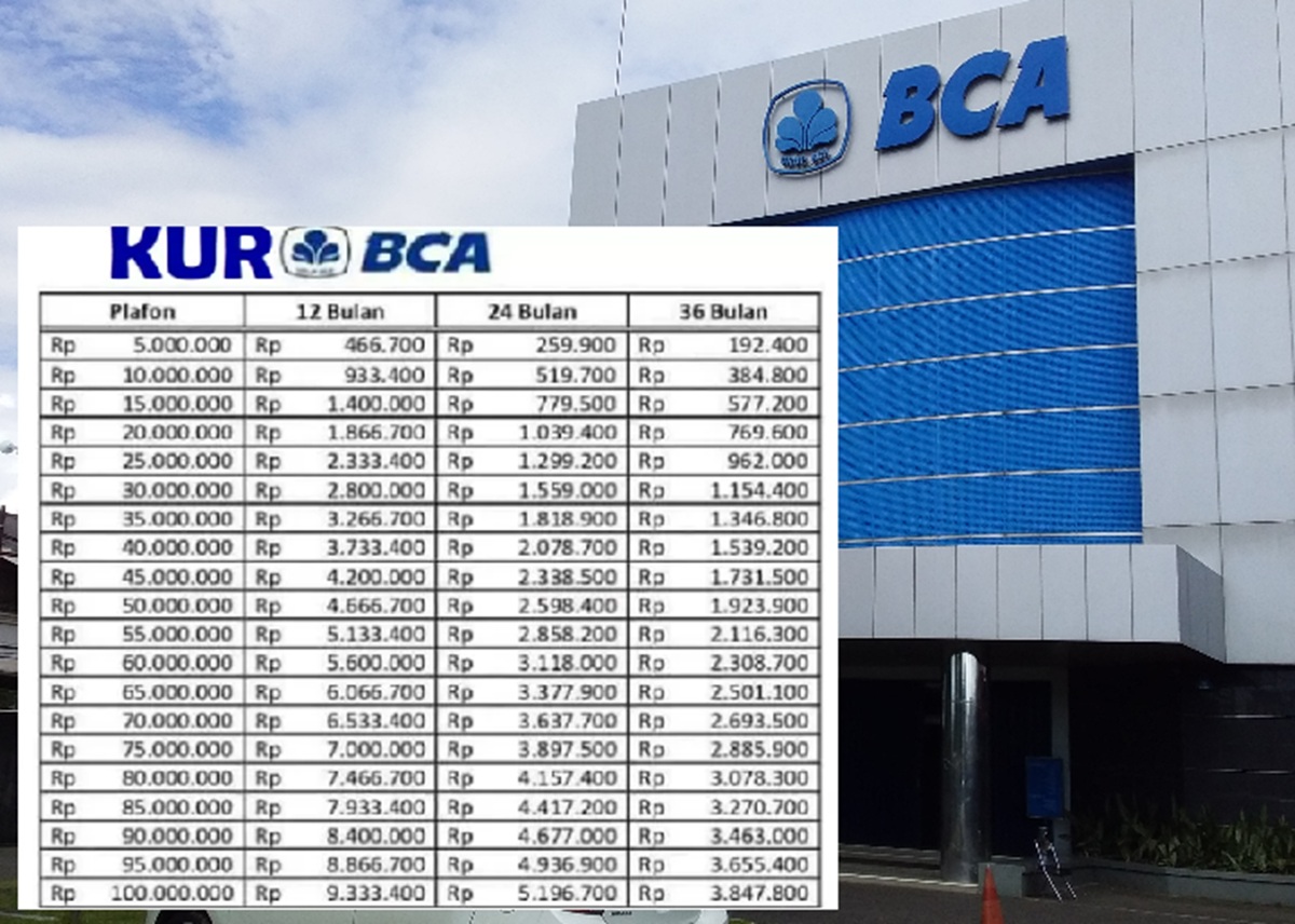 Pinjam Rp150 Juta Angsurannya Cuman 2 Jutaan! Begini Simulasi Cicilan Paling Ringan KUR BCA 2025 Terbaru!