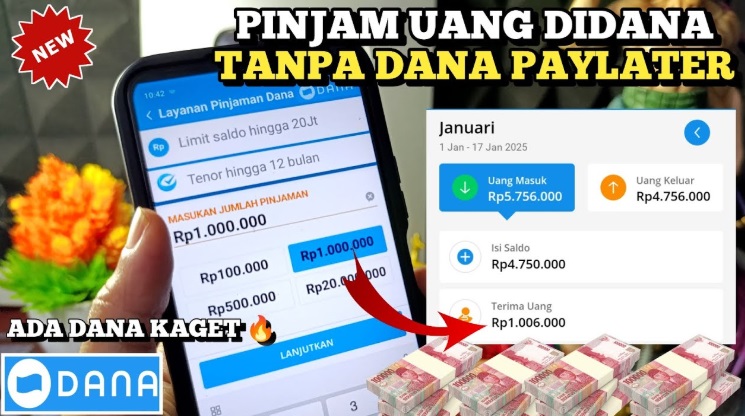 Terjamin di OJK, Ini Cara Pinjam Saldo DANA Tanpa Paylater 1 Menit Langsung Cair Yuk Buktikan