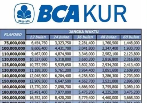 Pinjam Modal Usaha di KUR BCA 2025 Bisa Dapat Angsuran Rp300 Ribuan Perbulan, Ini Rincian Bunga Rendahnya
