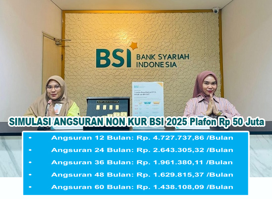 Auto Halal! Pinjaman BSI Syariah Tanpa Bunga, Sistem Bagi Hasil: Cek Tabel Angsuran Non KUR BSI 2025