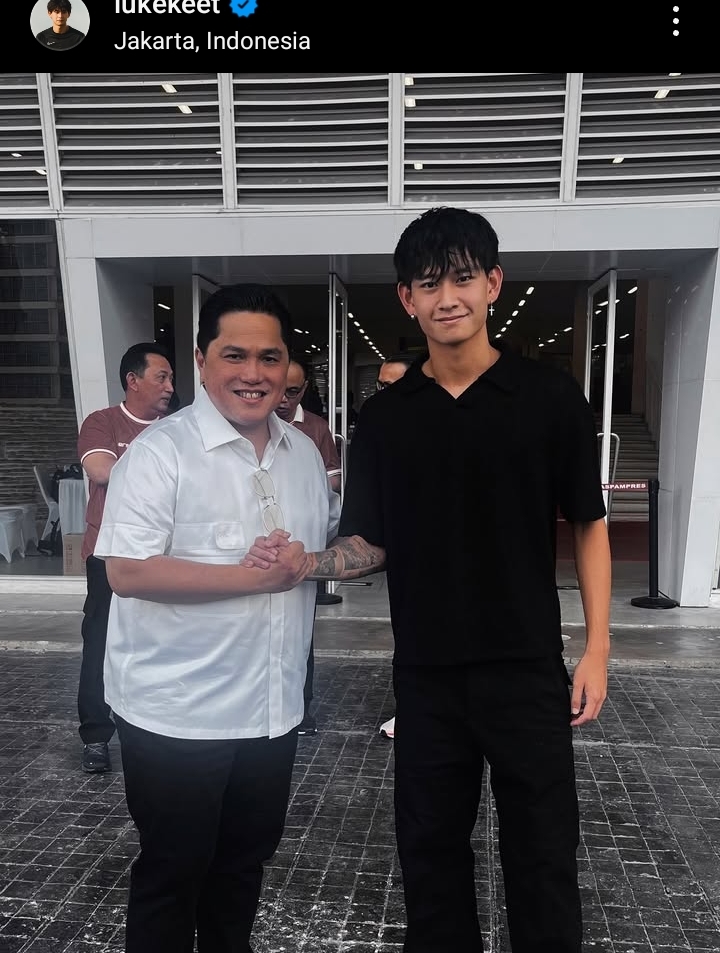 Nama Luke Xavier Keet Mencuri Perhatian Jabat Tangan Dengan Ketum PSSI Erick Thohir, Pembicaraan Naturalisasi?