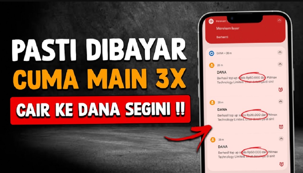 Cuma Main 3x Dibayar Ratusan Ribu! Begini Cara Hasilkan Saldo DANA Dari Aplikasi Penghasil Uang 2025