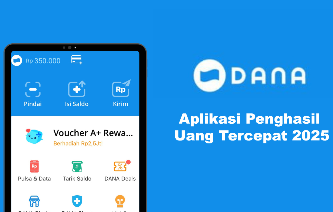 Sambil Nyantai Bisa Dapat Uang Rp350.000 Kurang dari 1 Hari Lewat Aplikasi Penghasil Saldo Dana Terbaru 2025
