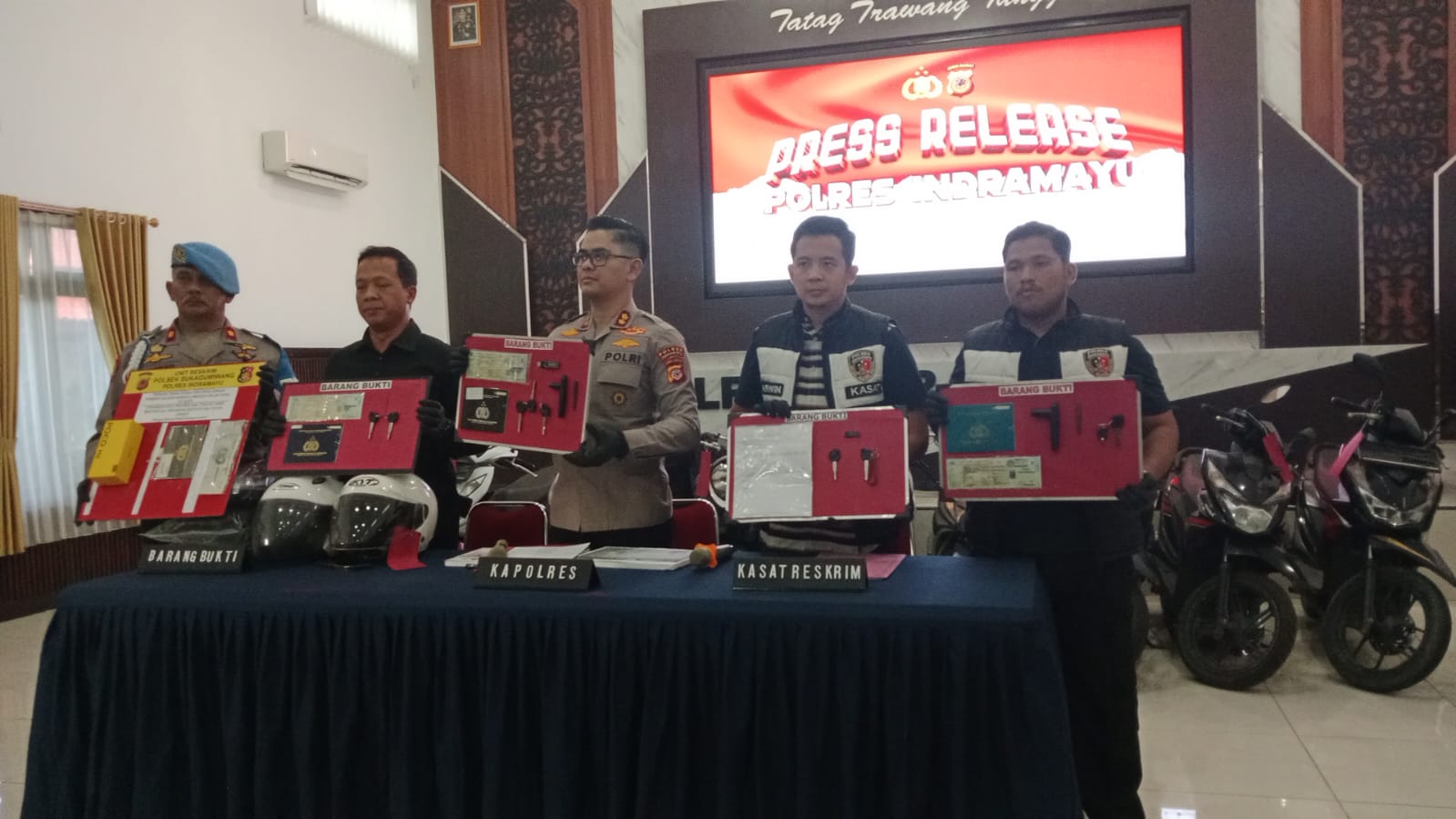 Ops Jaran Lodaya 2026 Polres Indramayu Berhasil Ringkus Sembilan Pelaku Curanmor 