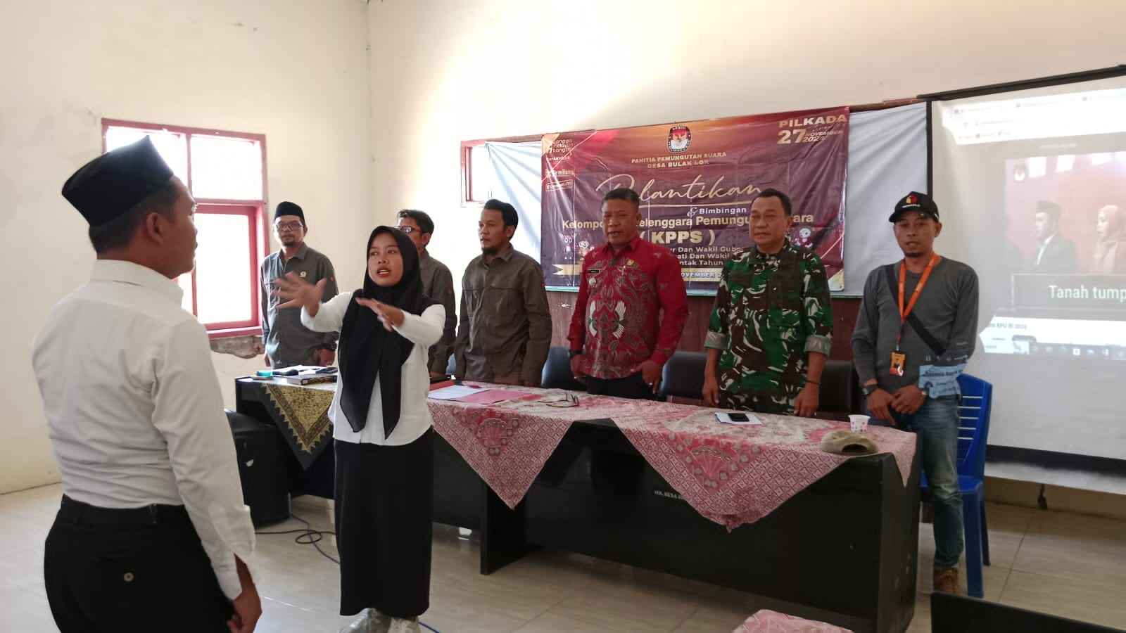 19.460 Anggota KPPS  se Kabupaten Indramayu Resmi di Lantik