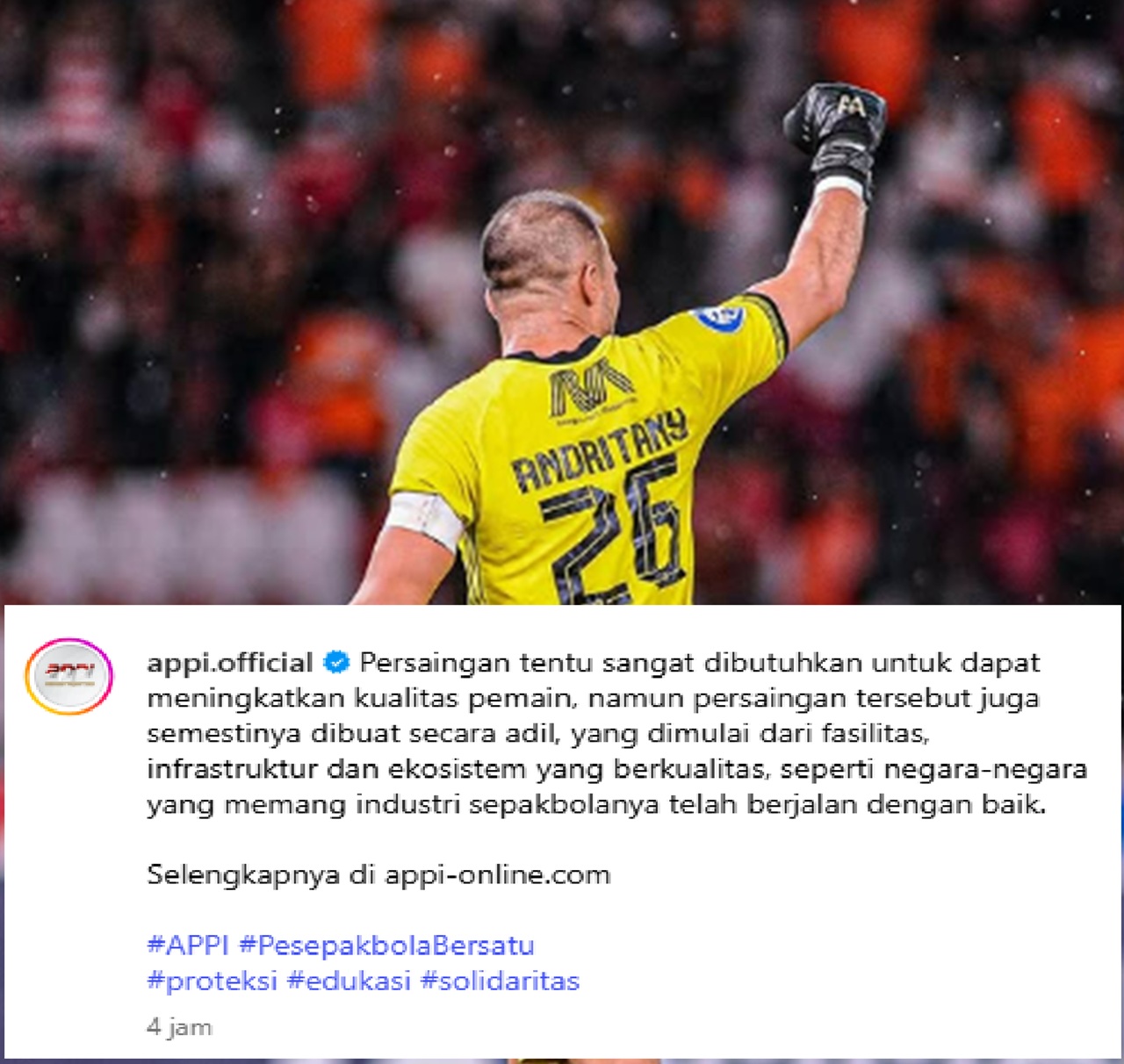 Presiden APPI Desak Revisi Regulasi 11 Pemain Asing! Andritany: Yang Krusial Adalah Jam Terbang Pemain Lokal!