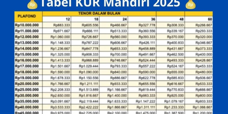 Pinjaman Bebas Jaminan Dibawah Rp100 Juta, Ini Cara Mudah Ajukan KUR Mandiri 2025 Dengan Mudah!