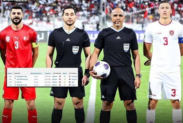 Faktanya Wasit Ahmed Al-Kaf Abot Sebelah, 6 Kali Pimpin Timnas Bahrain Tidak Pernah Terkalahkan!