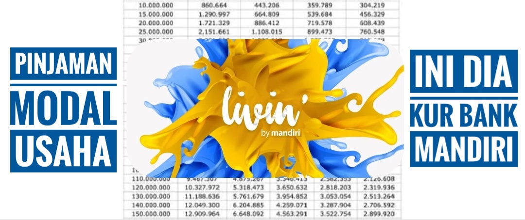 Tingkatkan Modal Usaha dari KUR Bank Mandiri 100 Juta, Angsuran 5 Tahun Cicilan Per Bulan Masih Terjangkau