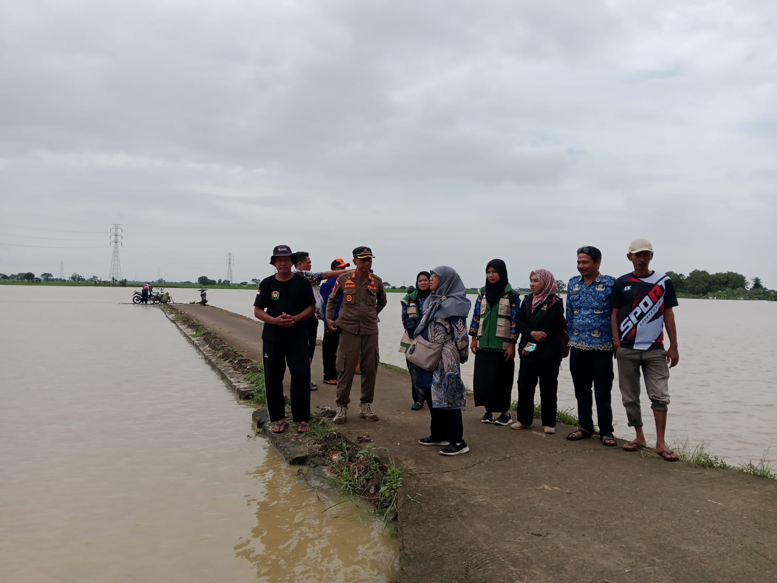 Sungai Asin Kembali Meluap, Puluhan Hektar Sawah Kebanjiran