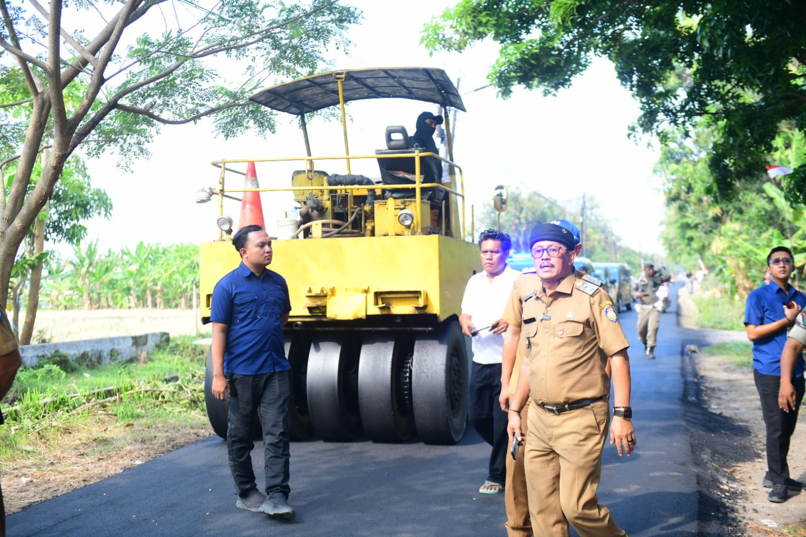 Wakil Bupati Sidak, Pekerjaan Jalan di Kedokan Bunder dan Krangkeng Dipercepat 