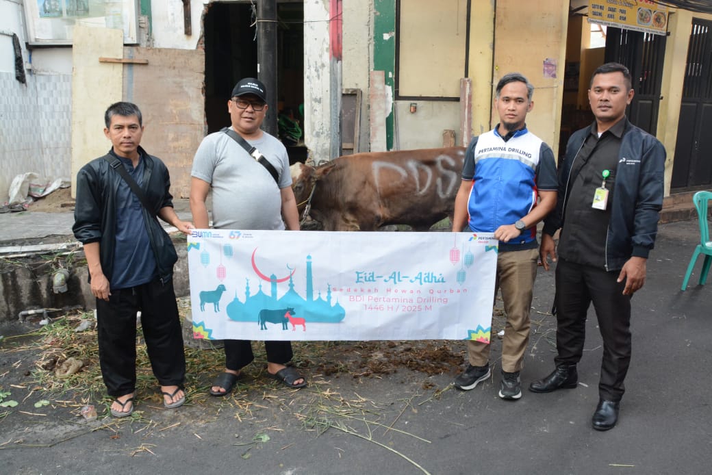 Peduli, Pertamina Drilling Salurkan 16 Hewan Kurban