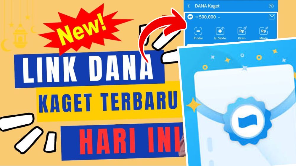Cara Klaim Link DANA Kaget Rp500 Ribu Hari Ini, Langsung Cair ke Dompet Digitalmu, Cek di Sini!