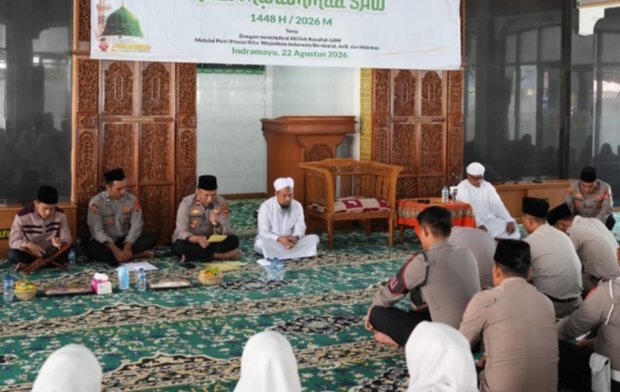 Safari Dakwah Maulid Nabi, Polres Indramayu Perkuat Integritas dan Pelayanan Humanis