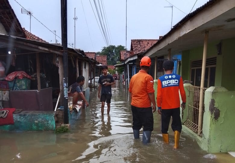 Hujan Lebat, Puluhan Rumah Terdampak Banjir di Desa Jatibarang