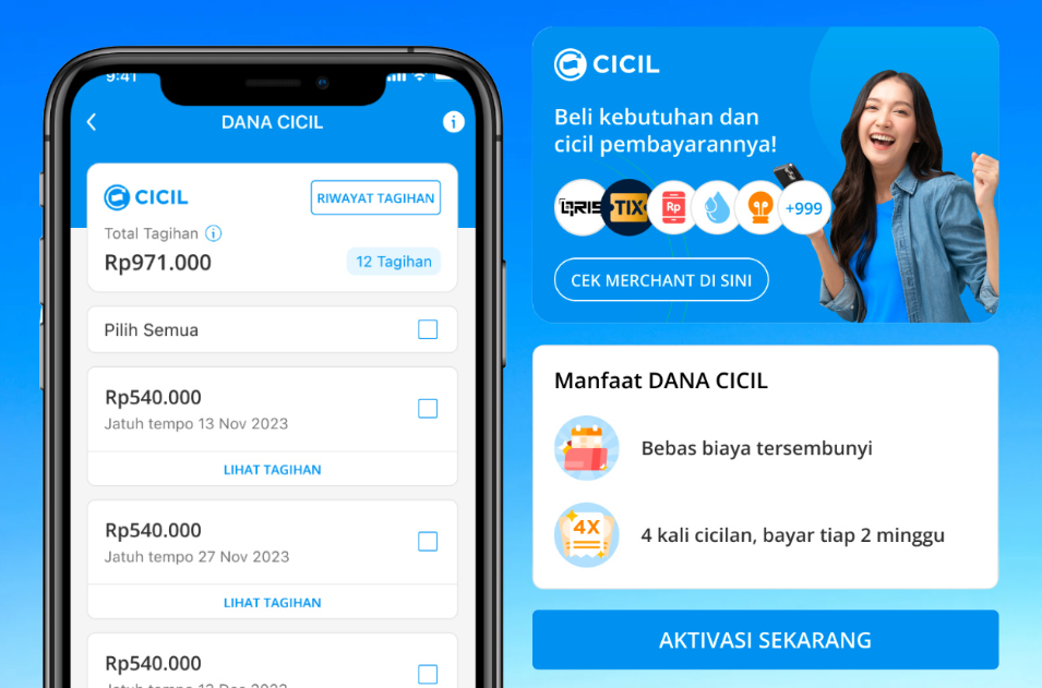 Pinjam Uang Lewat DANA Cicil, Tanpa Bunga Dan Langsung Cair Hingga Rp2.000.000? Cek Cara Aktivasinya Disini!