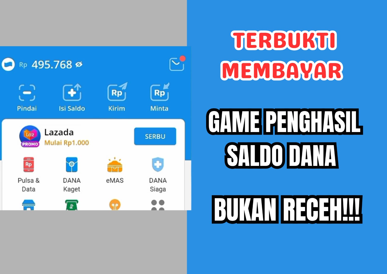 Kamu Bisa Dapatkan Saldo Dana Gratis dari Game Penghasil Uang Terbaru 2025, Langsung Cair!
