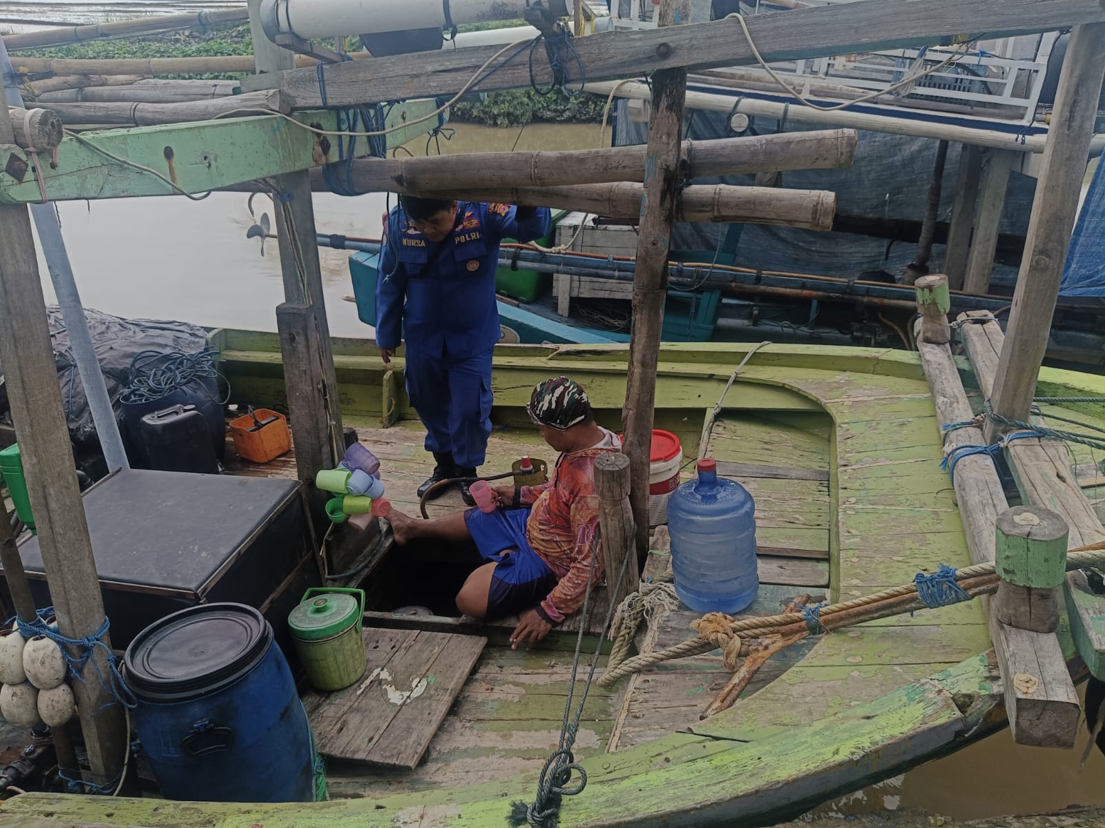 Sat Polairud Polres Indramayu Imbau Nelayan Waspadai Kondisi Cuaca Saat Melaut