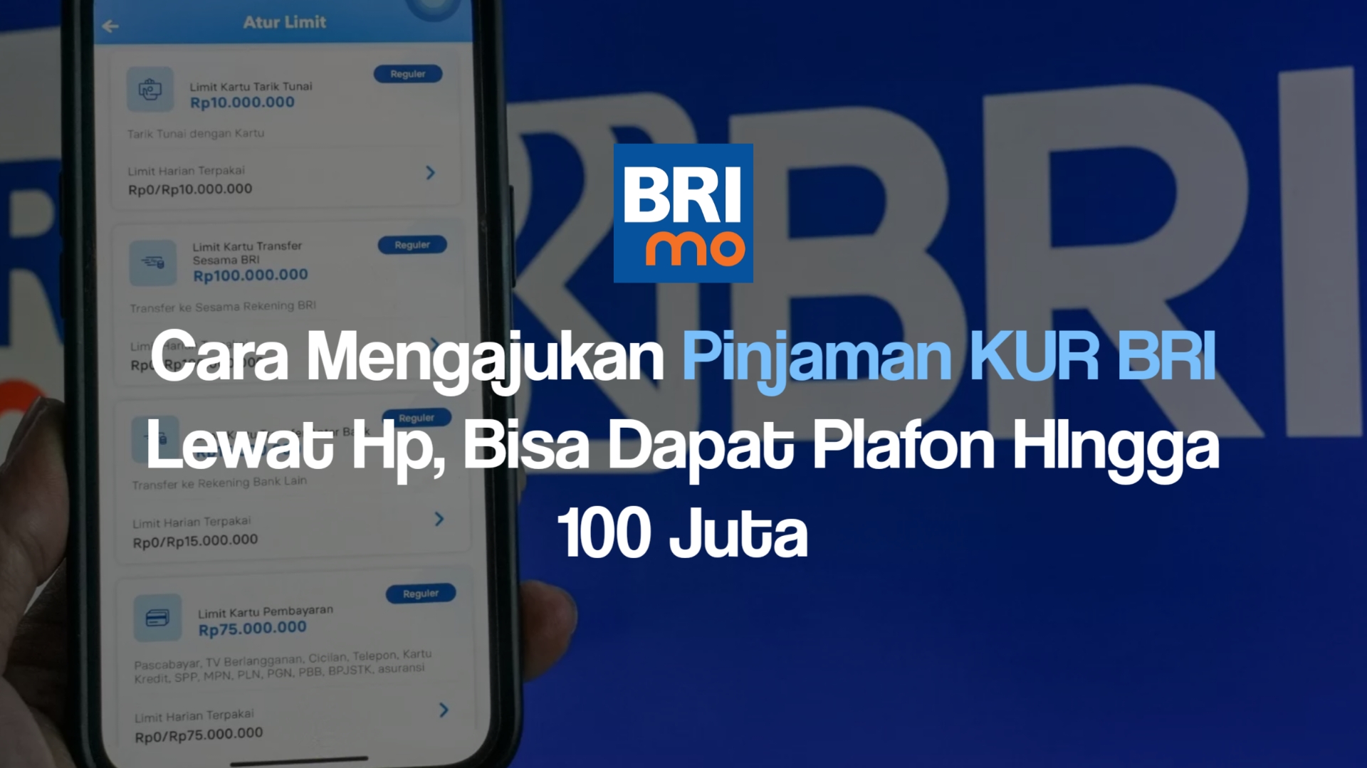 LENGKAP! Berikut Cara Mengajukan KUR BRI Lewat Hp Alias via BRImo, Serta Simulasi Cicilannya