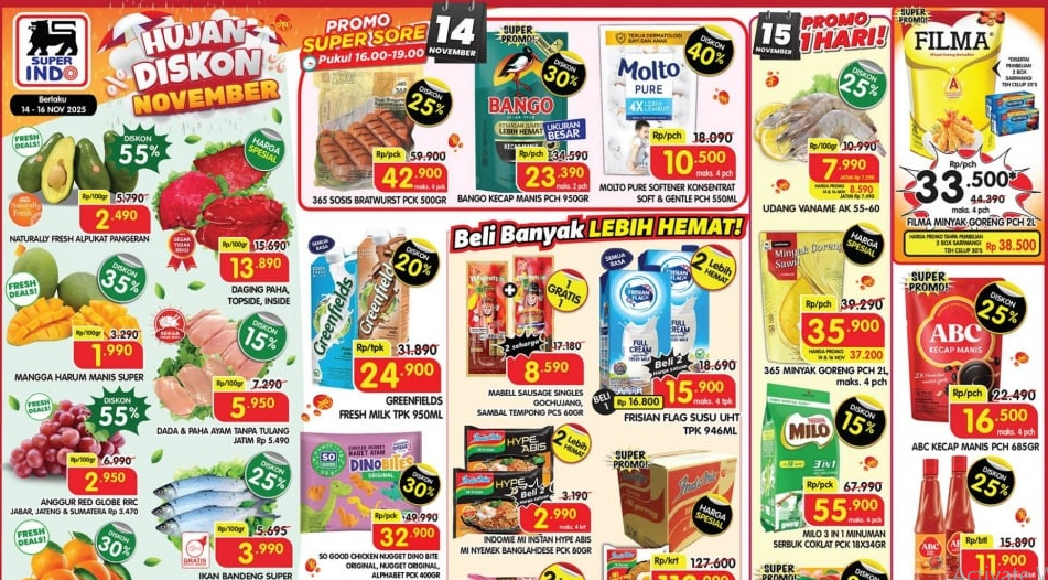 Ibu Rumah Tangga Wajib Lihat! Promo Superindo November 2025 Anti Bikin Kantong Menangis