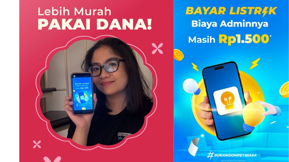 TERMURAH! Beli Token Listrik Tanpa Ribet! Pakai DANA, Transaksi Aman, Cepat, dan Biaya Admin Tetap Rp1.500