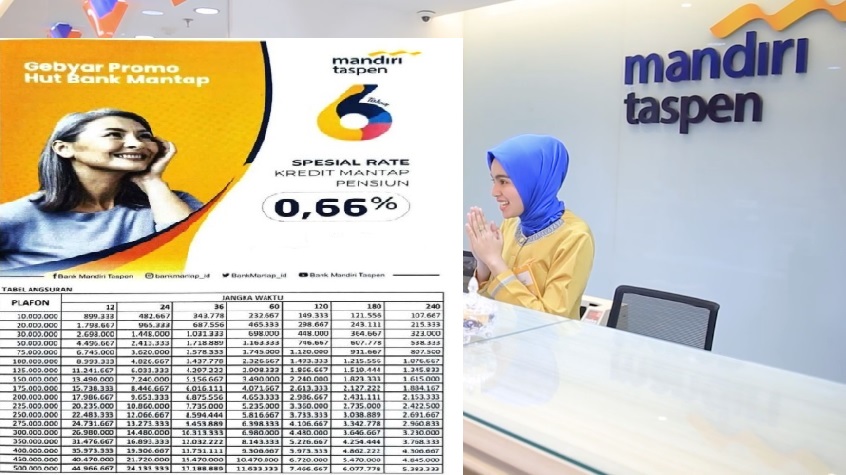 Cicilan Mulai dari 500 Ribuan, Ini Simulasi Tabel Kredit Pensiun Mandiri Taspen Plafon Pinjaman 500 Juta