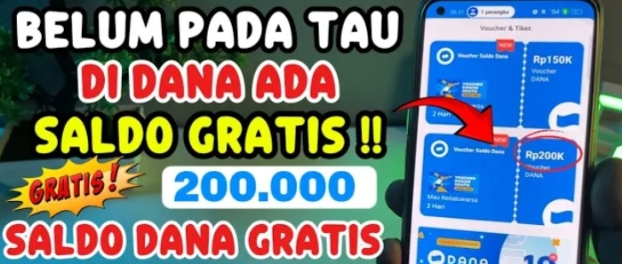 Cek Nomor Kamu, ada Voucher Saldo Dana Rp200.000 Gratis dari Aplikasi DANA! Terbatas Hanya 2 Hari