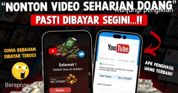 Legit! Nonton Video Seharian Dibayar Saldo DANA Gratis Rp1,4 Juta dari APK Penghasil Uang Tanpa Undang Teman