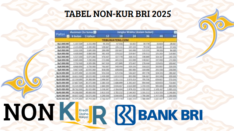 Berapa Ciciclan Pinjaman Non-KUR BRI 2025 Plafon Rp100 Juta 2025? Apa Saja Syarat Pengajuannya?