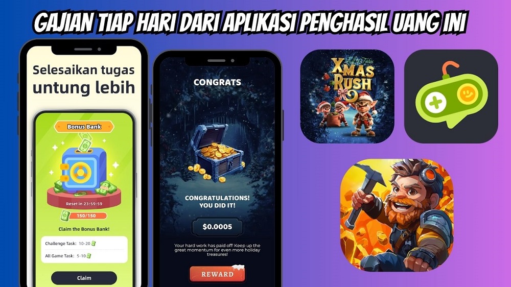 Saldo Dana Gratis Langsung Cair Lewat 3 Aplikasi Penghasil Uang Ini, Rp50.000 Per-Tugas! Gini Caranya