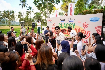 Seru Sajan! Ratusan Anak Muda Bali Hangout Bareng Yamaha Grand Filano Hybrid dan Baskara Mahendra
