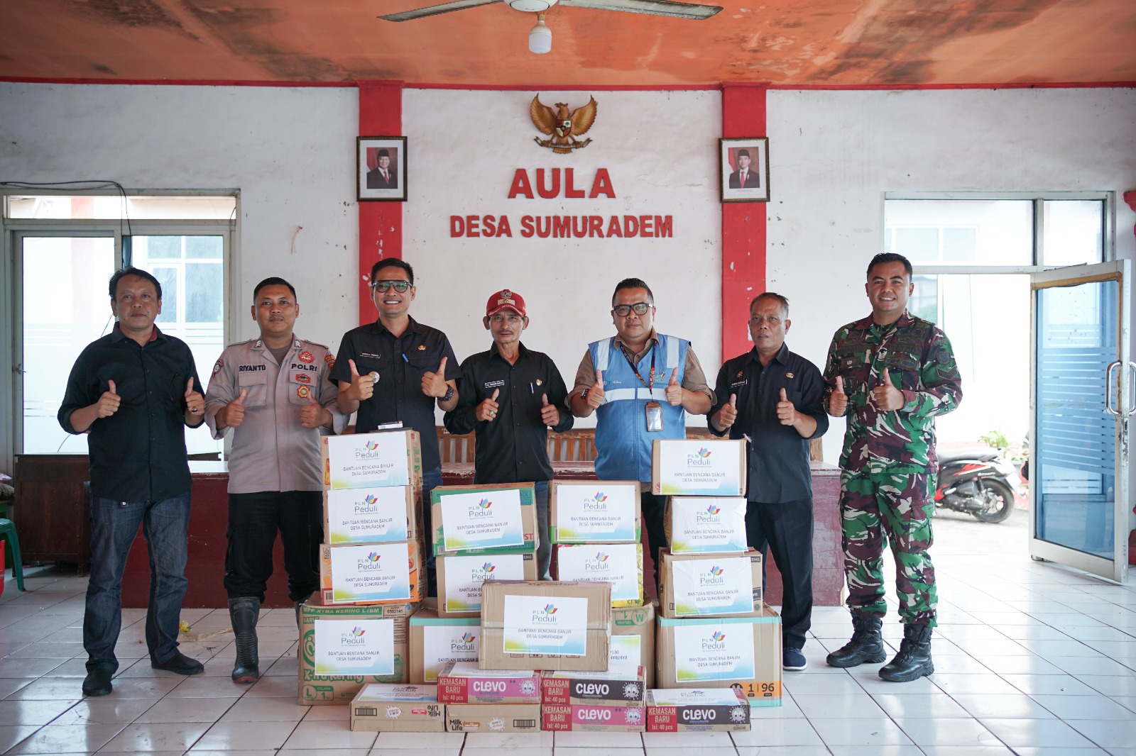 PLN Nusantara Power Tanggap Banjir, Salurkan Bantuan ke Desa Sumuradem