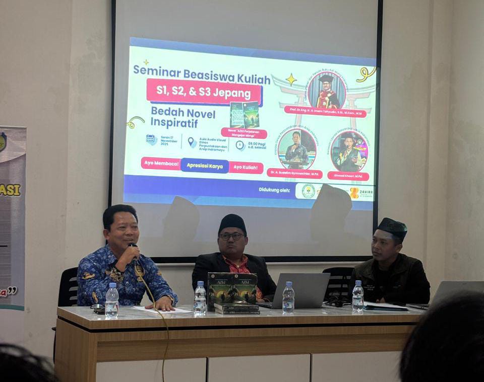 Seminar Beasiswa Jepang dan Bedah Novel 'AZKI' Dorong Pemuda Indramayu Perkuat Literasi dan Mimpi Global