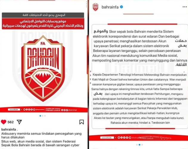 Tahan Imbang Indonesia Bahrain Jadi Sasaran Serangan Siber, Pasca Pertandingan Kontoversi Wasit Timur Tengah