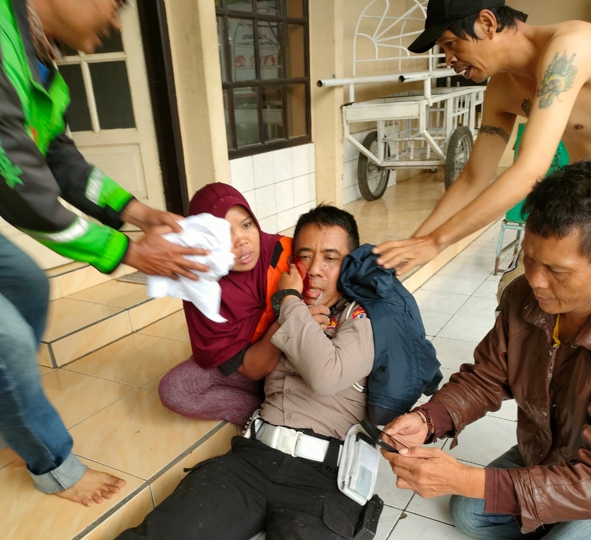 Diduga Bom Bunuh diri di Polsek Astanaanyar Kota Bandung, Begini Suasana Lokasinya