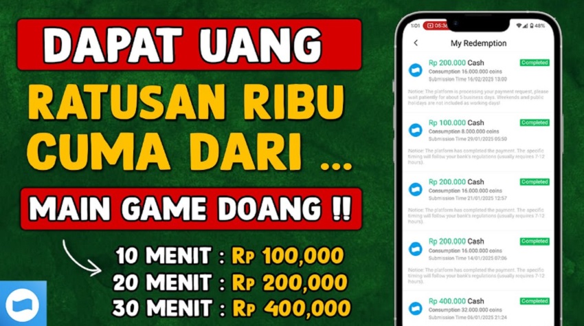 Game Penghasil Saldo DANA Terbaru 2025, Hasilkan Uang Hingga Rp500.000 Rupiah Setiap Harinya