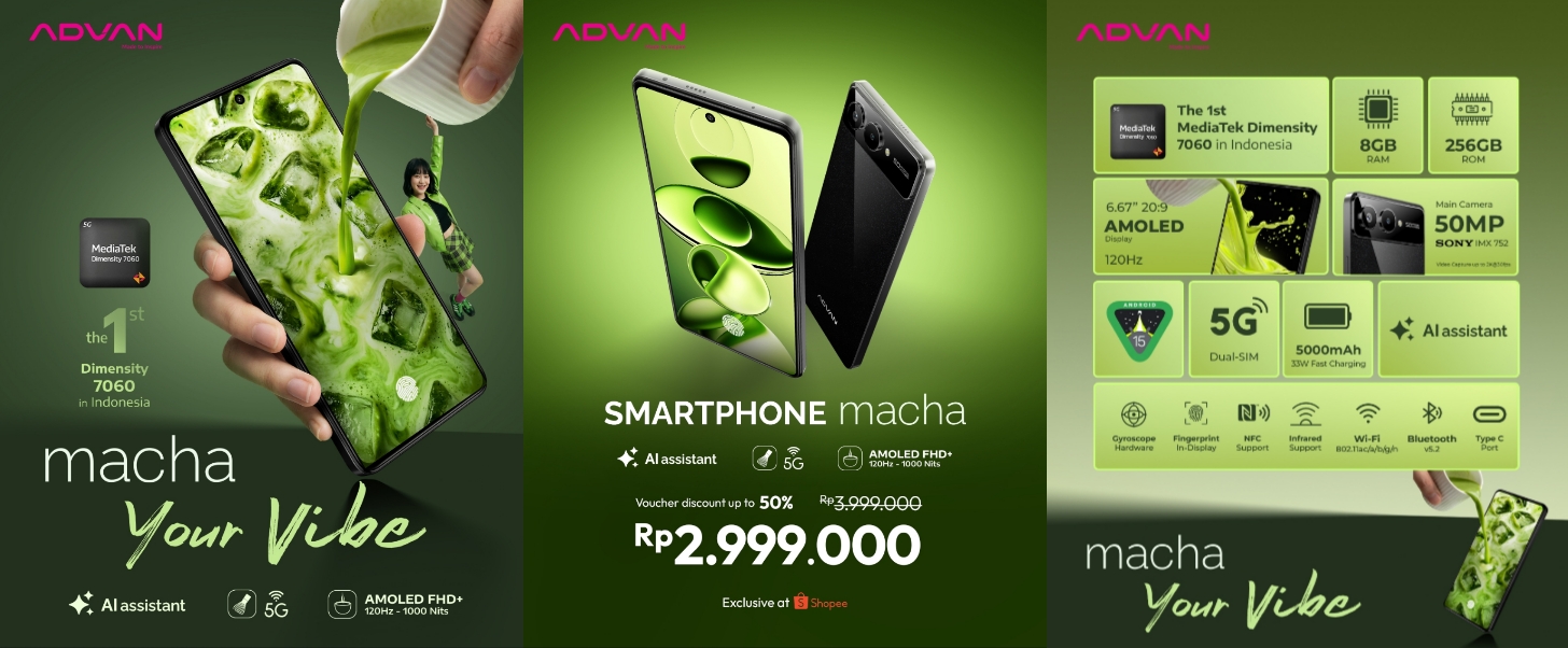 Smartphone Made In Indonesia! Teknologi Advan Macha 5G Siap Bawa Kamu Menjelajahi Masa Depan Dari Genggaman!