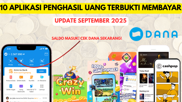 Mau Punya Penghasilan Pasif Dari Mana Saja? Cek 10 Aplikasi Penghasil Uang Dibawah ini! Semuanya Terbukti Memb